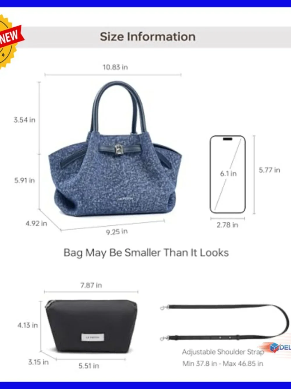 Small Genuine Leather Hobo Satchel Purse with Detachable Strap